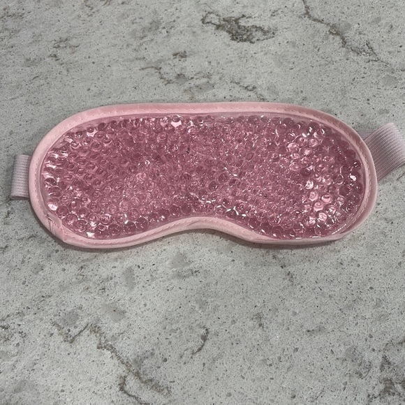 Spa Eye Mask Gel Beads HOT & COLD Super Soft Plush backing adjustable band sleep - Picture 2 of 8